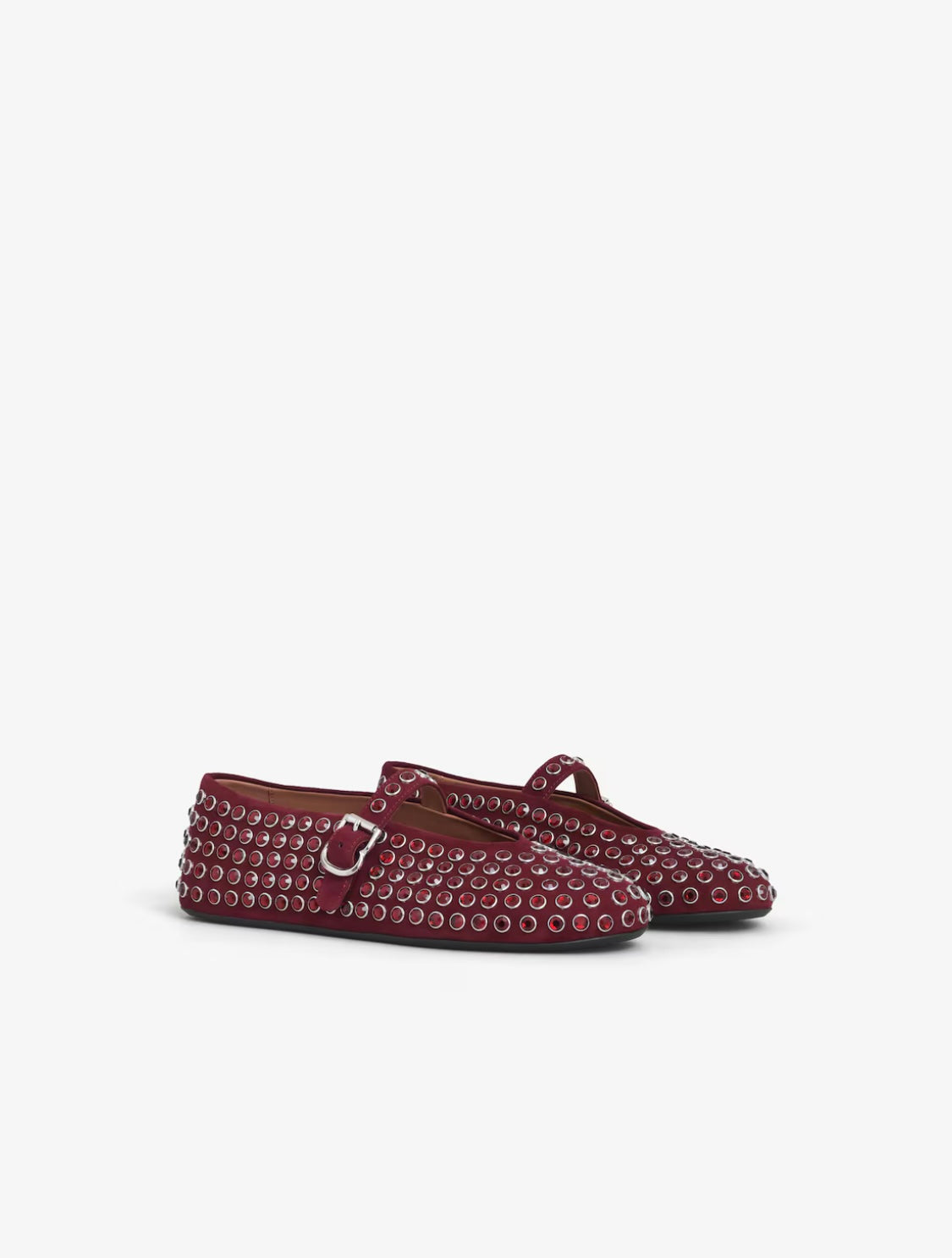 ALAIA STRASS BALLET FLATS