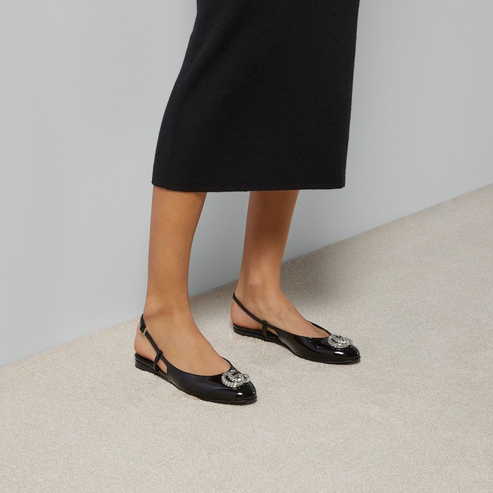 GUCCI WOMEN'S BALLERINA WITH DOUBLE G