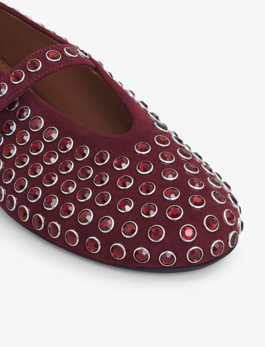 ALAIA STRASS BALLET FLATS