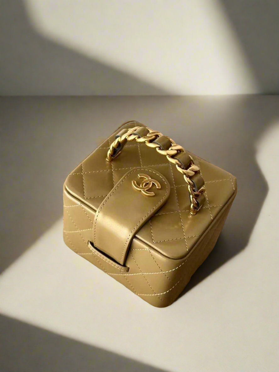 Chanel makeup bag