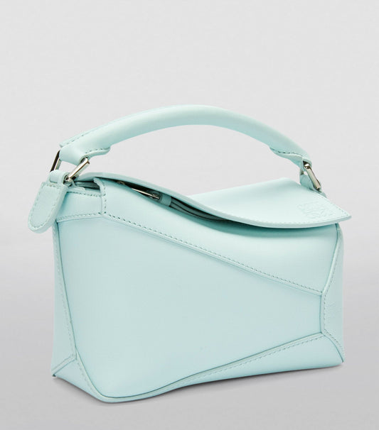 LOEWE
Mini Leather Puzzle Edge Top-Handle Bag