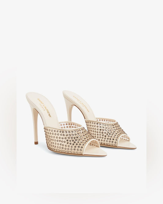 SAINT LAURENT

Blonde Mule Sandals