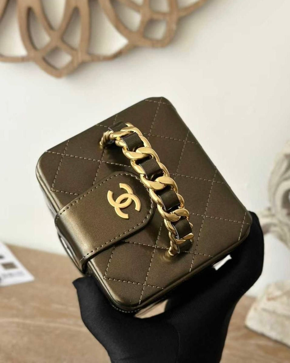 Chanel makeup bag