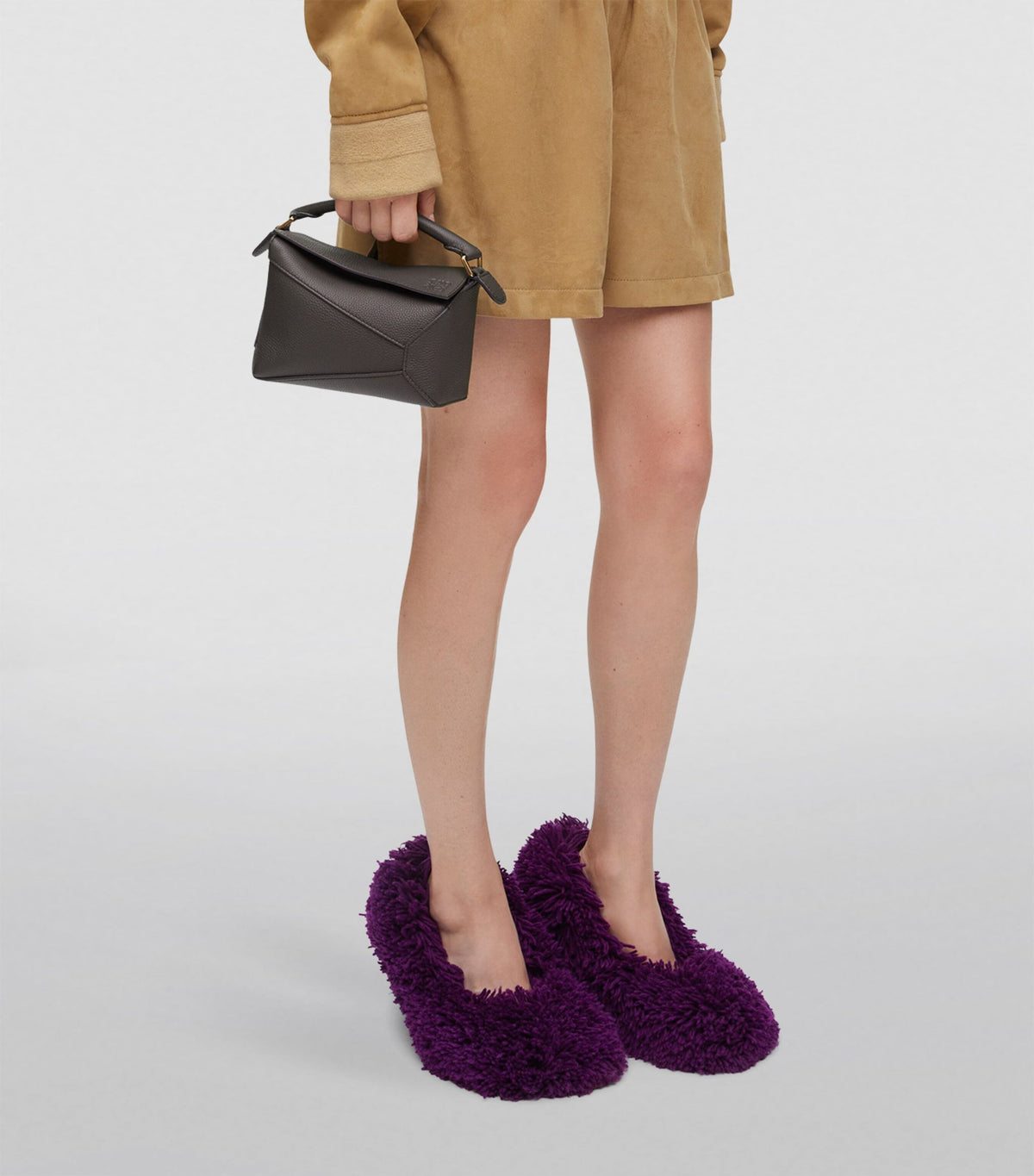 LOEWE Mini Leather Puzzle Edge Top-Handle Bag