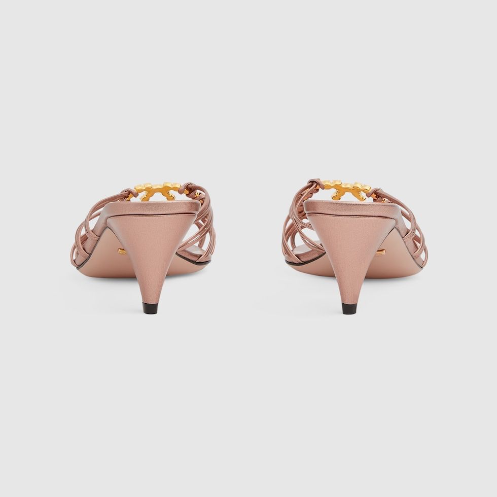 WOMEN'S SLIDE SANDAL WITH CRYSTALS