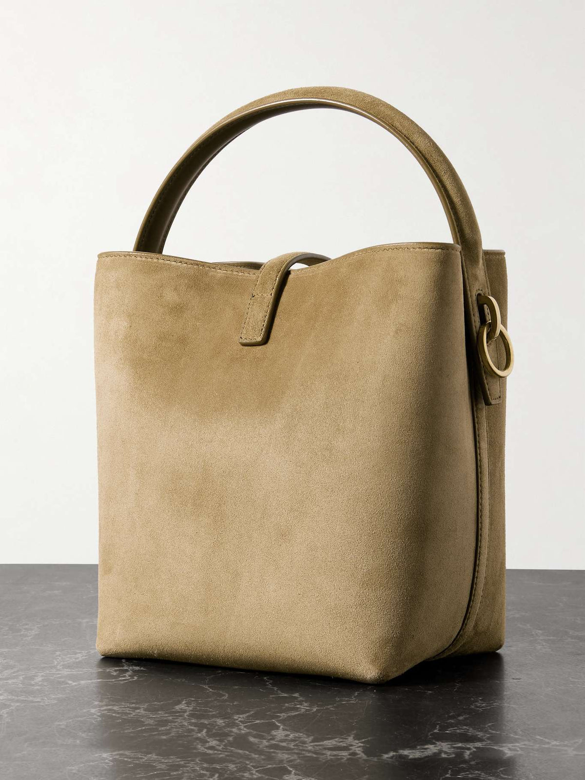 SAINT LAURENT
Le 37 small suede bucket bag