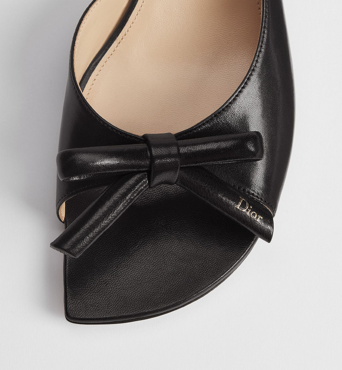 Dior Bow Heeled Slingback Sandal